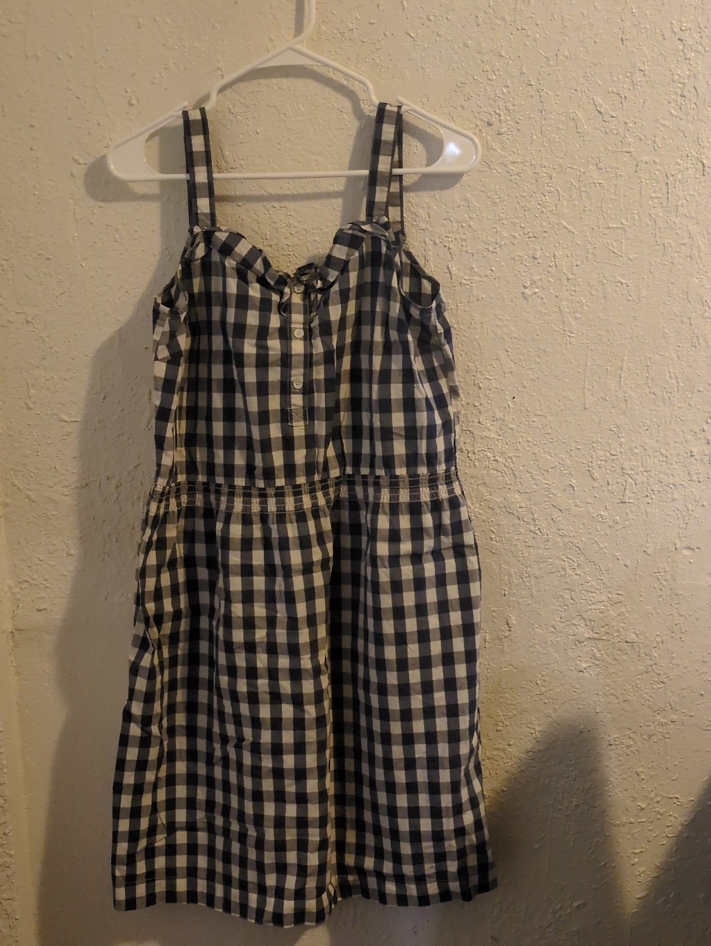 Bass Blur and White Gingham Sundress